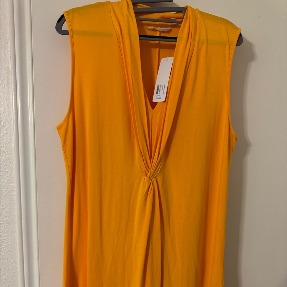 NWT Soft Surroundings Cybele Tunic Tank Marigold